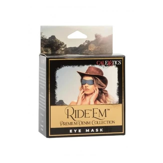 Ride Em Premium Denim Coll Eye Mask - Image 1