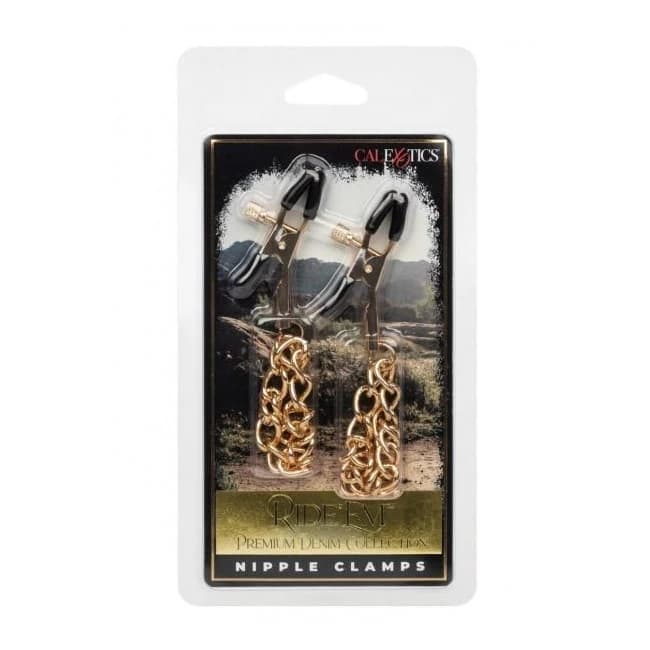 Ride Em Premium Denim Coll Nipple Clamps - Image 1