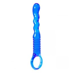 Ridged Anal Wand Blue Kinx, image 1