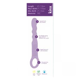 Ridged Anal Wand Blue Kinx, image 3