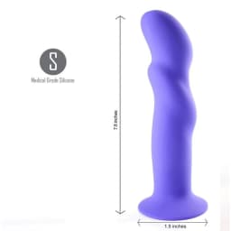 Riley Silicone Purple Dong, image 3