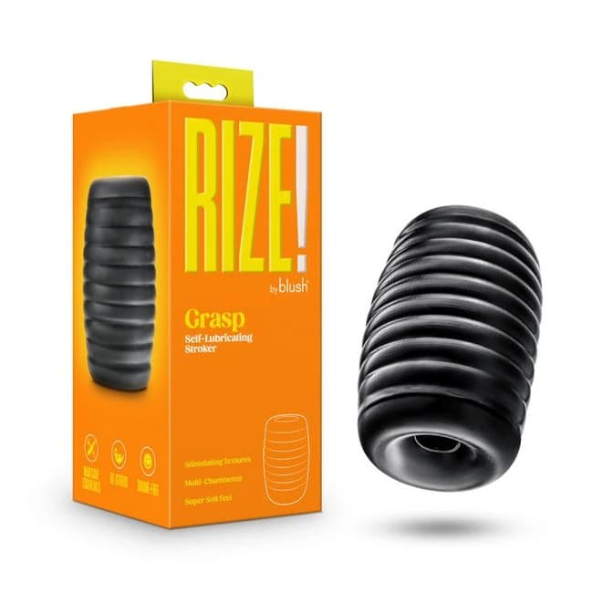 Rize Grasp Self Lubricating Stroker Black - Image 1