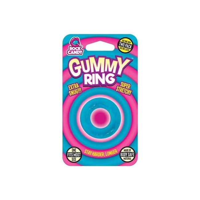 Rock Candy Gummy Ring - Blue - Image 1