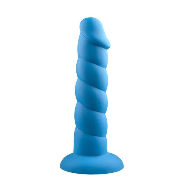 Rock Candy Suga Daddy 8 Silicone Dildo - Blue - Image 1