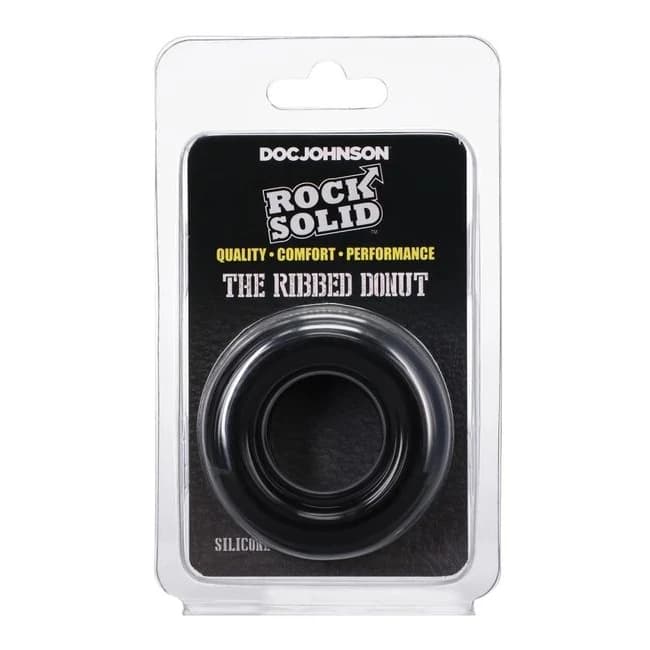ROCK SOLID RIBBED DONUT BLACK  - Image 1
