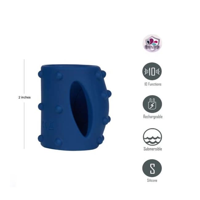 Romeo Blue Vibrating Girth Enhancer - Image 3