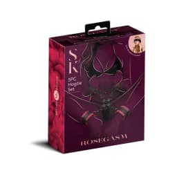 Rosegasm 5pc Hog Tie Set W/ Blindfold, image 1