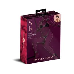 Rosegasm Bed Restraint Kit W/ Blindfold, image 1