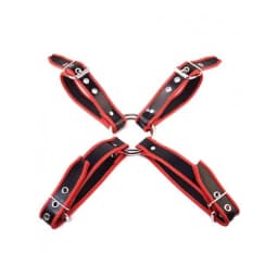 Rouge Chest Harness Large Black Red, image 2
