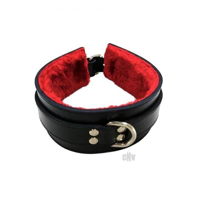 Rouge Fur Collar Black/red - Image 1