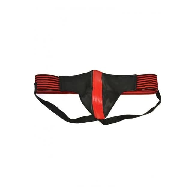 Rouge Jock with Stripes Medium Red Black - Image 1