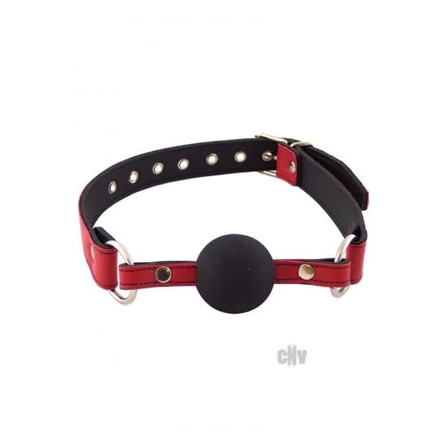 Rouge Leather Ball Gag Red - Image 1