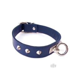 Rouge O Ring Studded Collar Blu, image 2