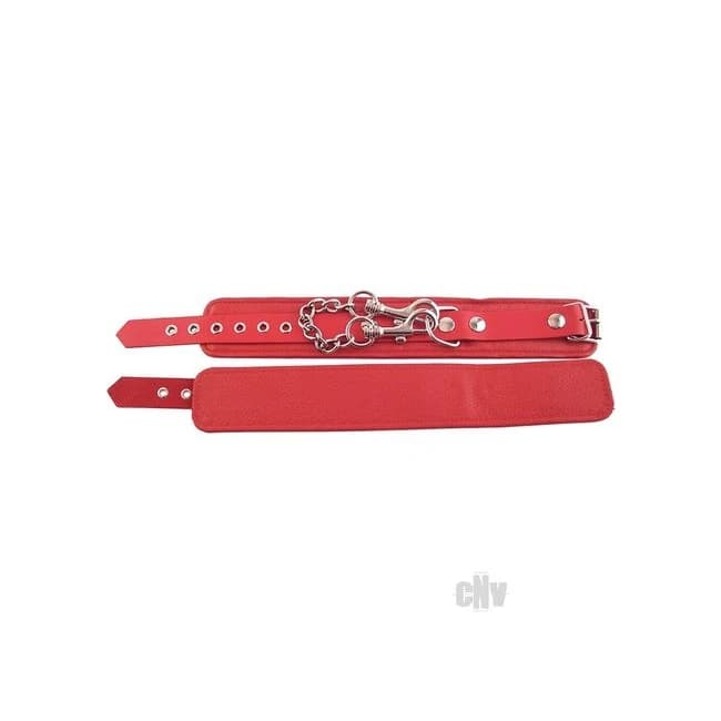 Rouge Plain Ankle Cuff Red - Image 1