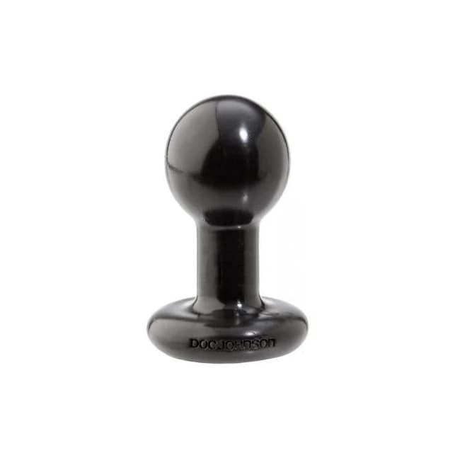 Round Butt Plug Small Black - Image 1