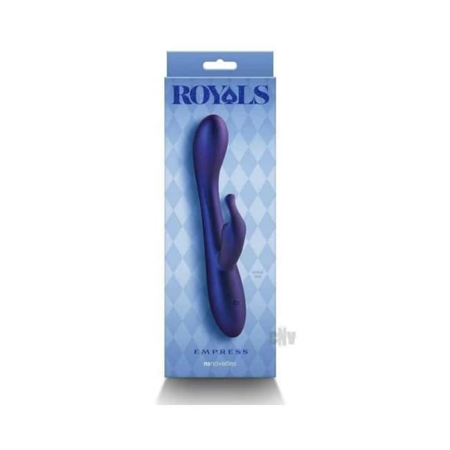 Royals Empress Rabbit Vibrator Metallic Blue - Image 1