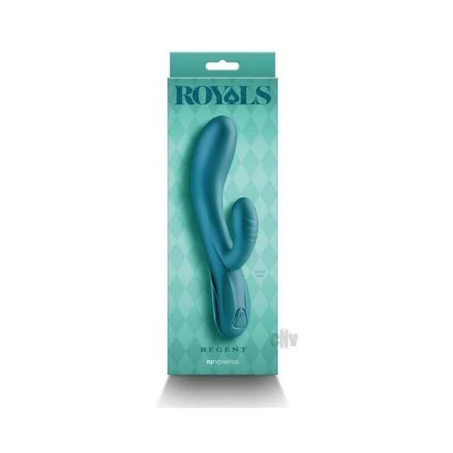 Royals Regent Rabbit Vibrator Metallic Green - Image 1