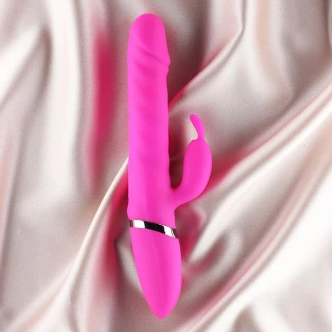 Ruby Thrusting Rabbit Vibrator Pink - Image 1