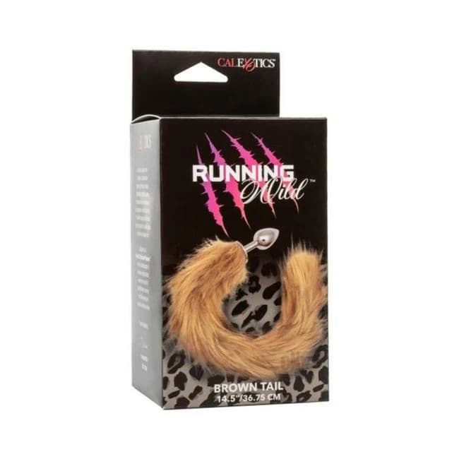 Running Wild Brown Tail Metallic Anal Probe - Image 1