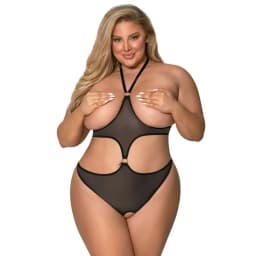 Sassy Cupless & Crotchless Teddy, image 3