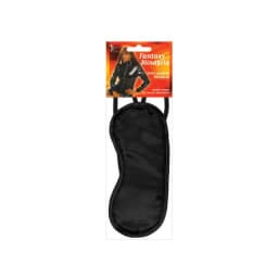 Satin Blindfold 2 Strap Black - Image 2