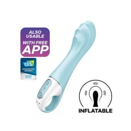 Satisfyer Air Pump Vibrator 5+ Blue (net) - Image 4