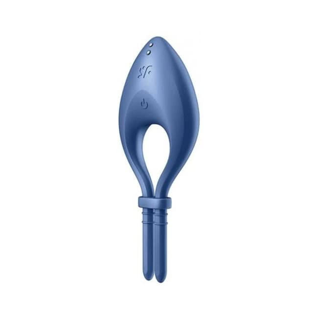 Satisfyer Bullseye Ring Vibrator - Blue - Image 1