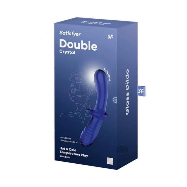 Satisfyer Double Crystal Lt Blue - Image 1