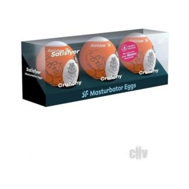 Satisfyer Masturbator Egg 3er Crunchy - Image 1