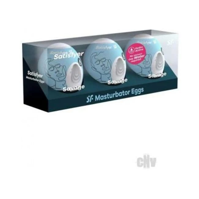 Satisfyer Masturbator Egg 3er Savage - Image 1