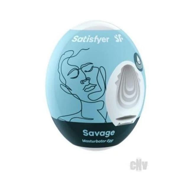 Satisfyer Masturbator Egg Savage Blue - Image 1