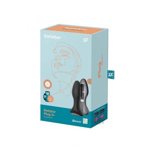 Satisfyer Rotator Plug 2 Plus Black - Image 1