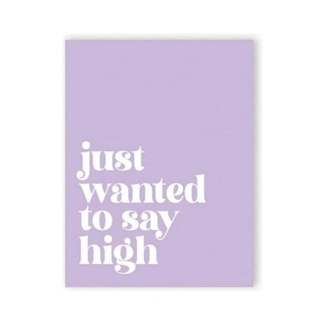 Saying High 420 Greeting Card - Image 1
