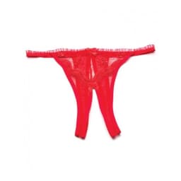 Scalloped Embroidery Crotchless Panty, image 5