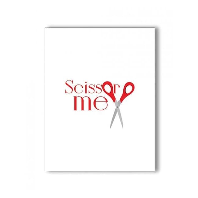 Scissor Me Naughty Greeting Card - Image 1