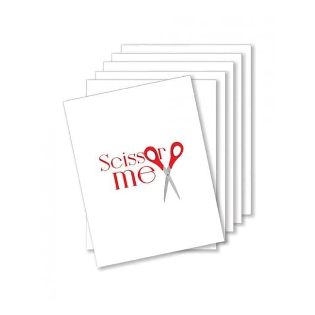 Scissor Me Naughty Greeting Card - Pack of 6 - Image 1