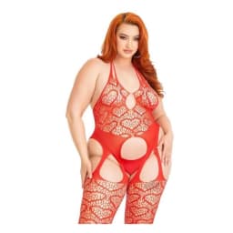 Seamless Heart Suspend Body 1x/2x Blk, image 2