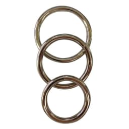 Seamless Metal O Ring 3 Pack 1.5/ 1.75" / 2" ", image 2
