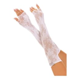 Seamless Opera Floral Fingerless Blk, image 2