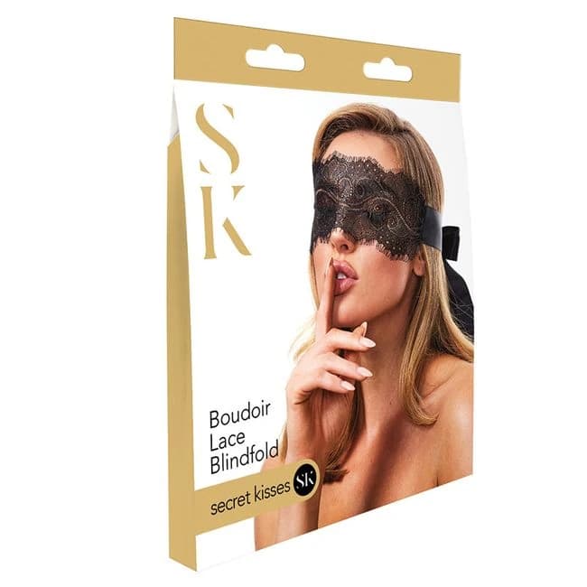 Secret Kisses Boudoir Lace Blindfold - Image 1