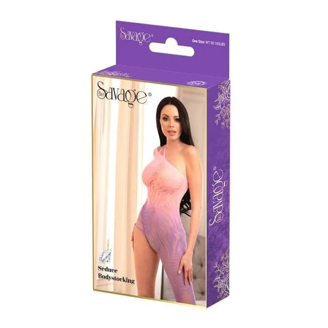Seduce Bodystocking Pink Purple - Image 1