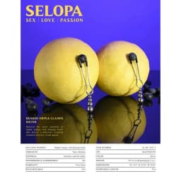 Selopa Beaded Nipple Clamps, image 6