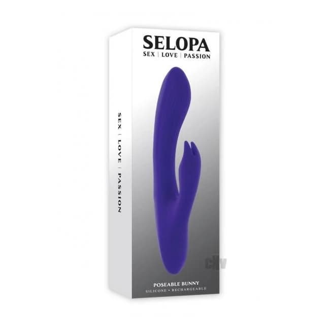 Selopa Poseable Bunny Purple - Image 1