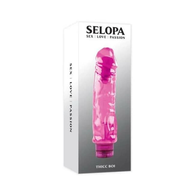 Selopa Thicc Boi Vibrating Vibe Rubber Pink - Image 1