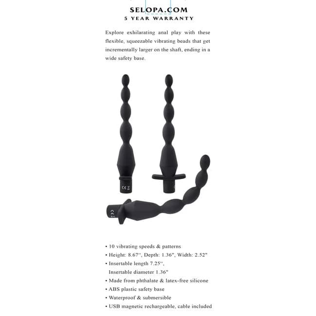 Selopa Vibrating Butt Beads - Image 2