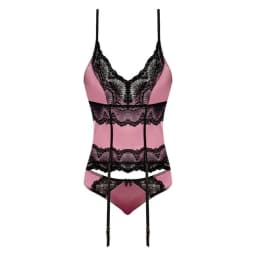 Sensual Desires Basque & Tanga Set Mauve L/XL, image 2