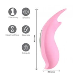 Sera USB Clitoral Lay-on Vibrator Pink, image 2