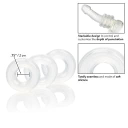 Set of 3 Silicone Stacker Rings, image 6