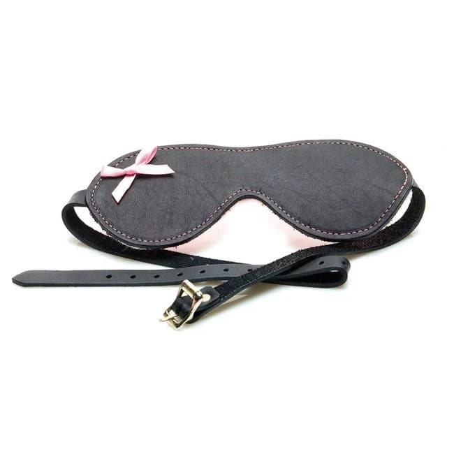 Sex Kitten Leather Buckle Blindfold - Image 1