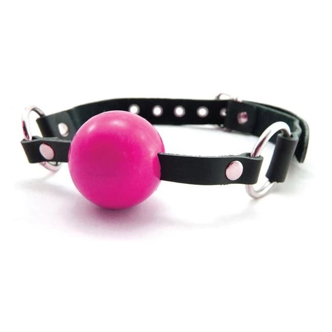 Sex Kitten Silicone Ball Gag Pink - Image 1